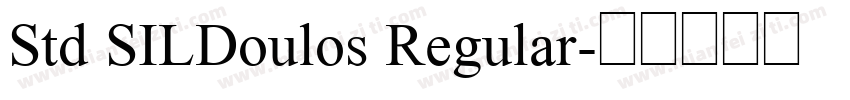Std SILDoulos Regular字体转换